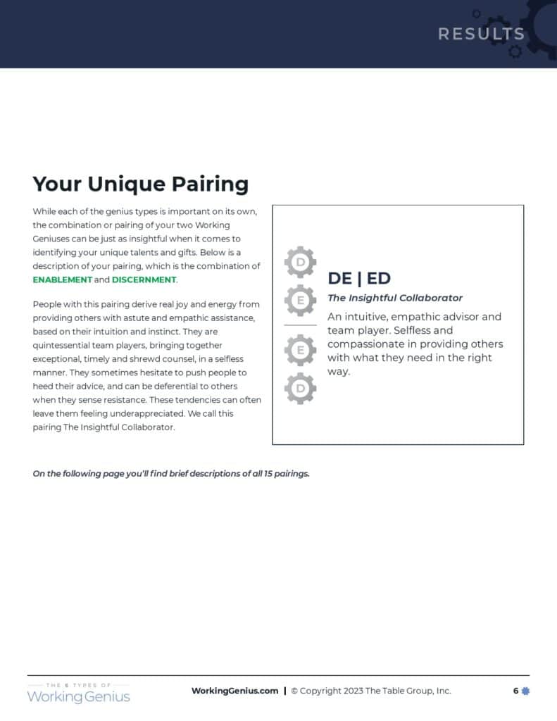The-Six-Types-Of-Working-Genius-Assessment-Report-Greg-Harrod-7-Your-Unique-Pairing