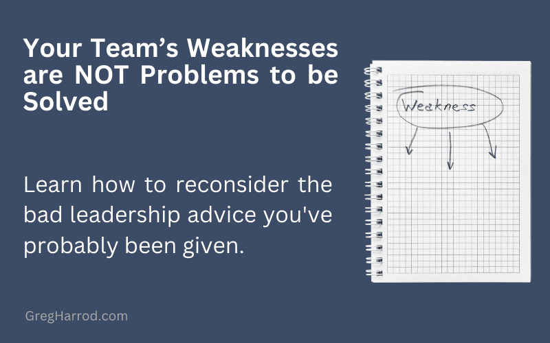 Your Teams Weaknesses are NOT Problems