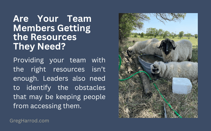 Are Your Team Members Getting the Resources They Need?